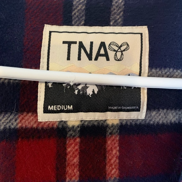 Med TNA Red Wool Coat - Picture 5 of 5